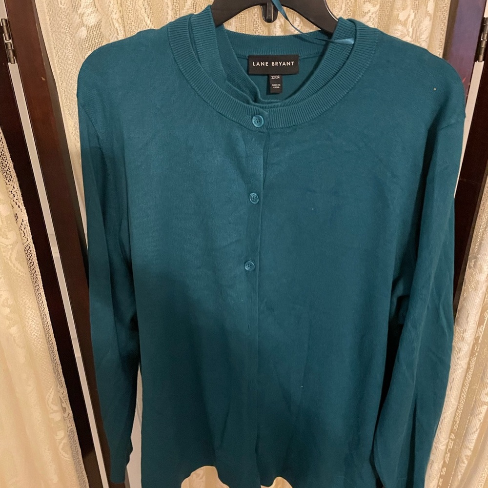 Lane Bryant Teal two piece cardigan sweaters